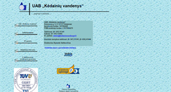 Desktop Screenshot of kedainiuvandenys.lt